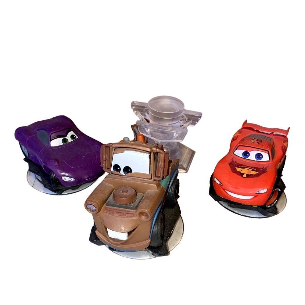 Disney Infinity Set of 4 Cars Figurines Characters